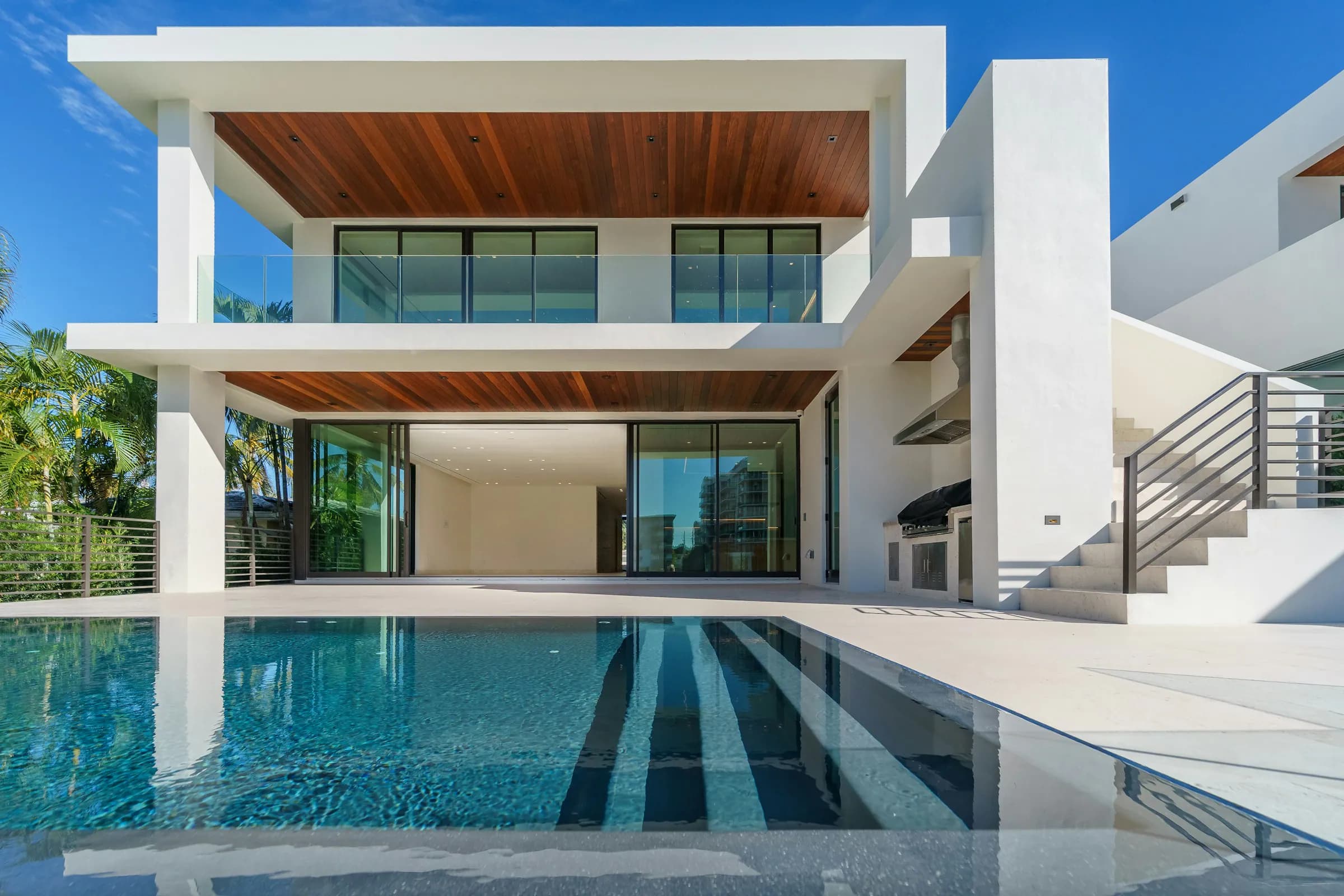 Golf-course villa with hillside views